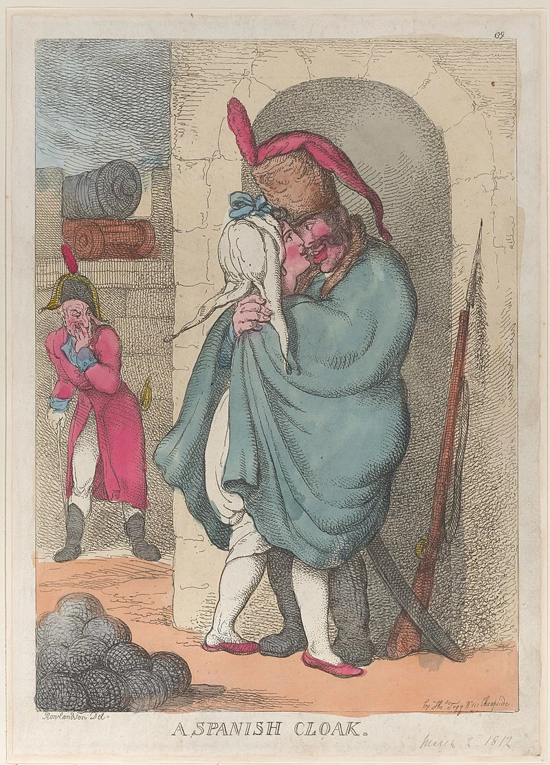Thomas Rowlandson-168-Un mantello spagnolo